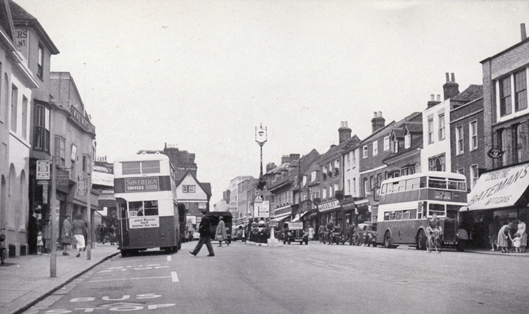 Ashford High Street photo view Kent 1952 vintage print in 10 x 12 in ...